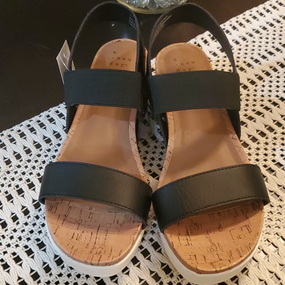 Women's Black Strap Summer Sandals